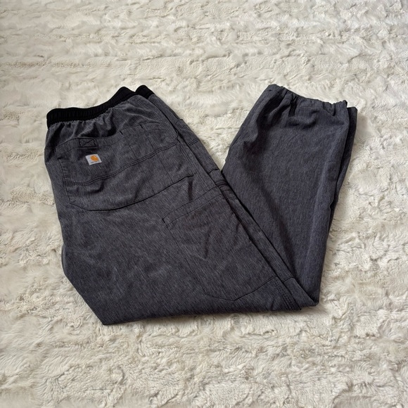 Carhartt Force Men's Sz Medium Short Gray Liberty Twill Straight Leg Scrub Pant